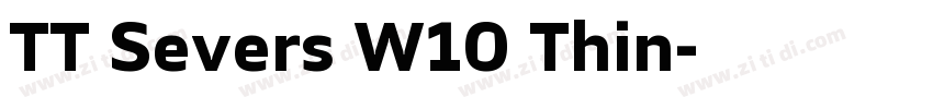 TT Severs W10 Thin字体转换